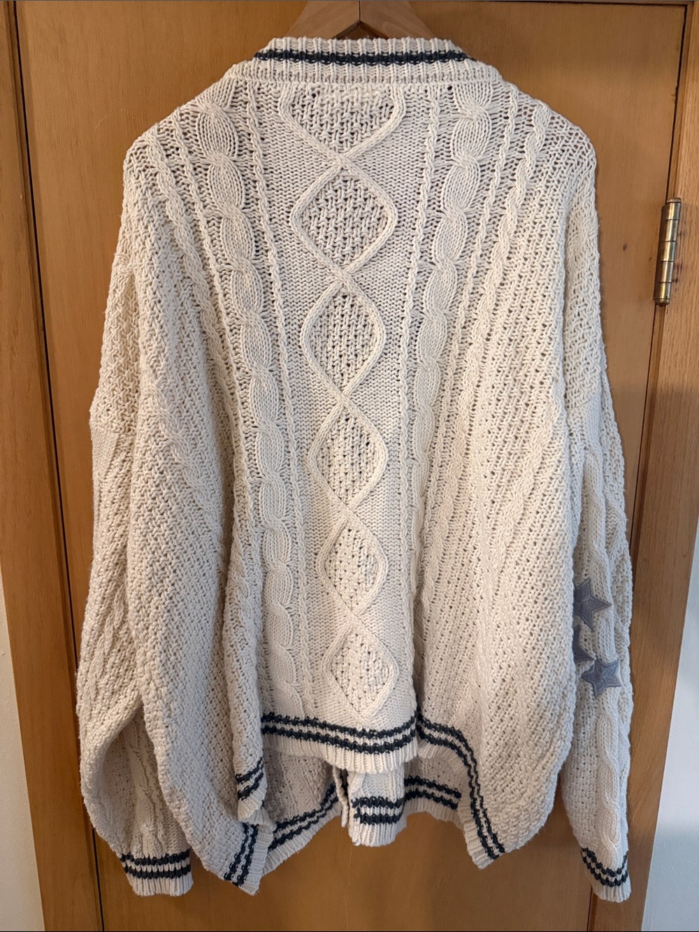 Taylor Swift Folklore Album Cable Knit V-Neck Button Cardigan Sweater XL/2XL - Picture 10 of 12
